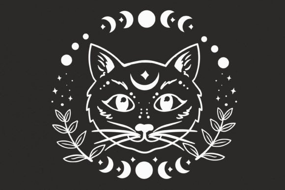 Cat and Moon Phases SVG Design Review