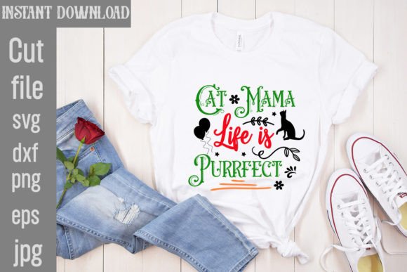 Cat Mama Life is Purrfect SVG Cut File Review