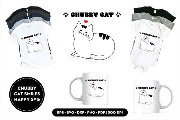 Chubby Cat Smiles Happy SVG Review for Embroidery Projects