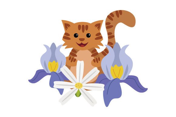 Retro Spring Cat and Flowers Embroidery Design Review